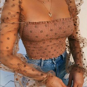 MISS LOLA MOCHA CROP TOP SOLDOUT